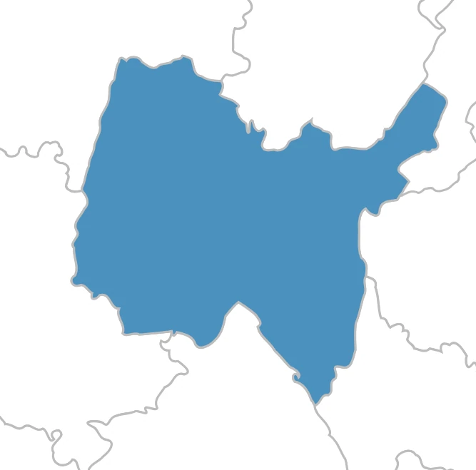 Carte dans l'Ain : agence France Déménagement de Saint-Genis-Pouilly