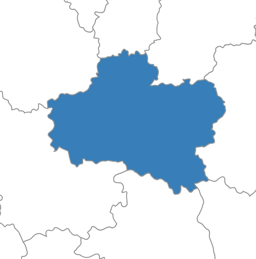 Carte dans le Loiret : agence France Déménagement de Orléans