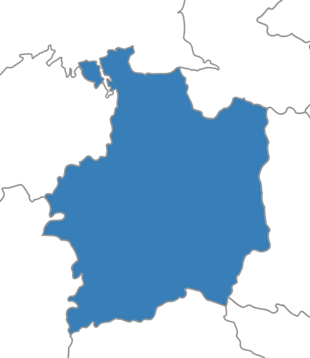 Carte en Ille-et-Vilaine : agence France Déménagement de Rennes