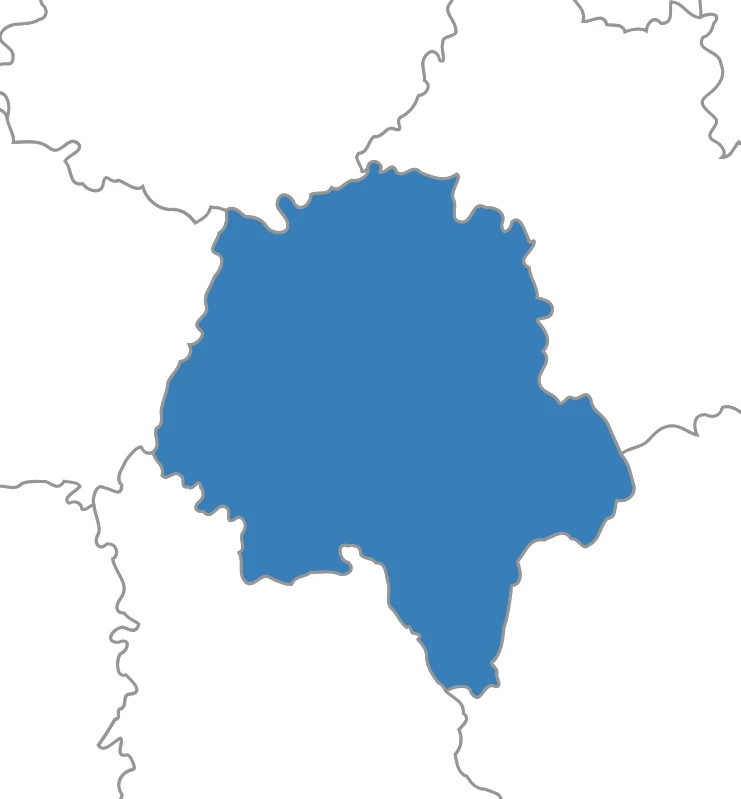 Carte en Indre-et-Loire : agence France Déménagement de Tours