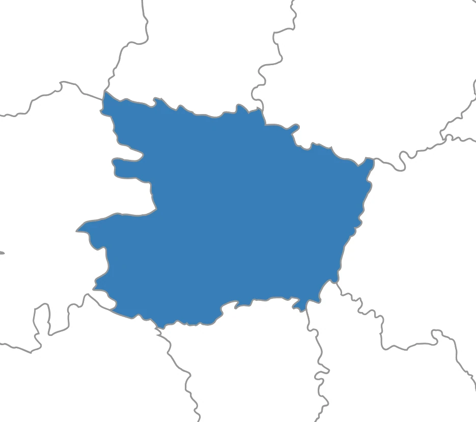 Carte des agences France Déménagement en Maine-et-Loire